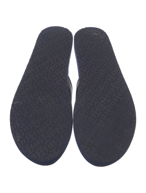 Tory Burch Leather Polka Dot Print Slides