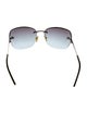 Tory Burch Square Gradient Sunglasses
