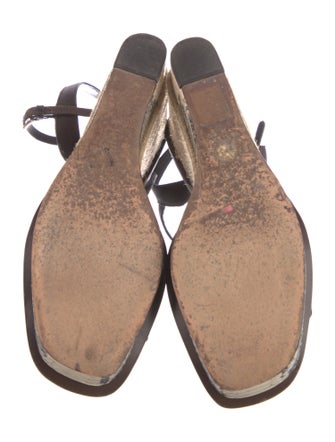 Tory Burch Leather Animal Print Espadrilles