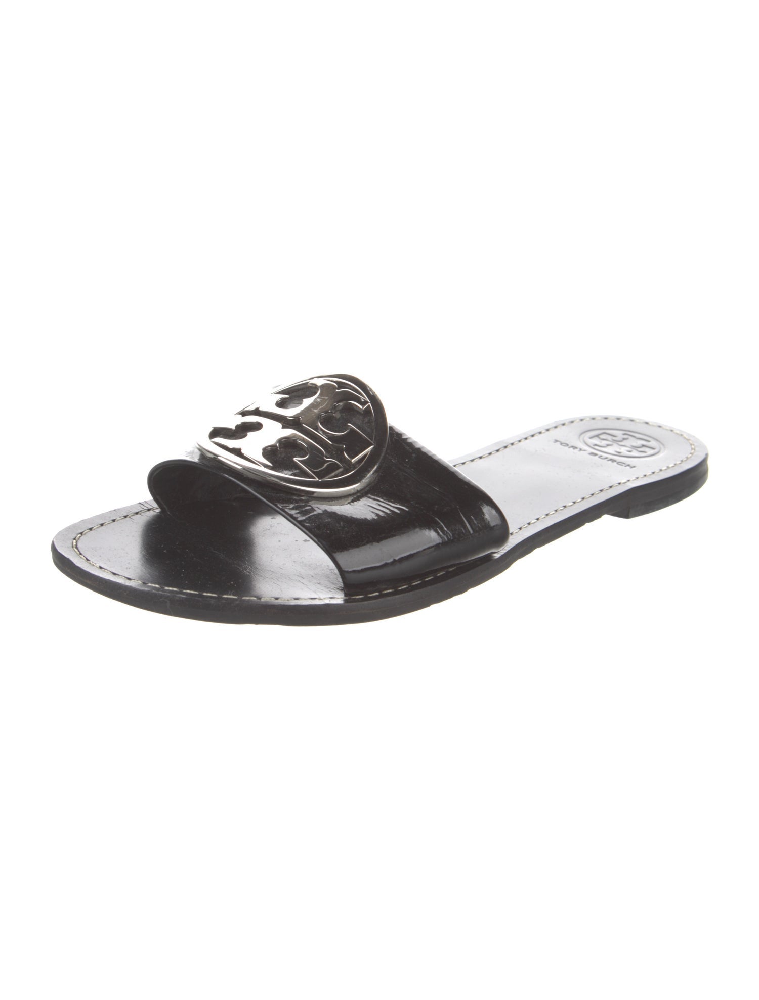 Tory Burch Patent Leather Slides