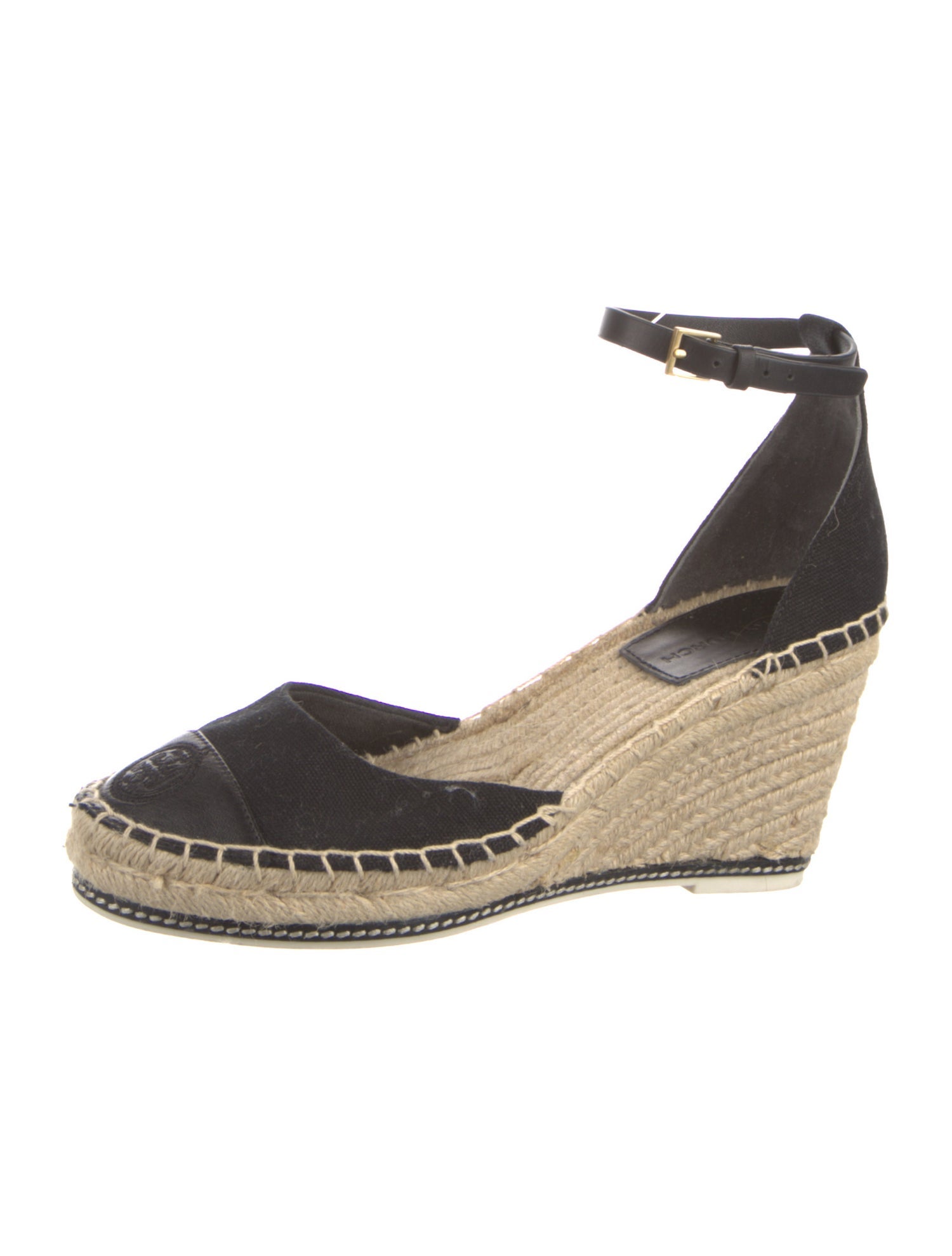 Tory Burch Canvas Whipstitch Trim D'Orsay Pumps