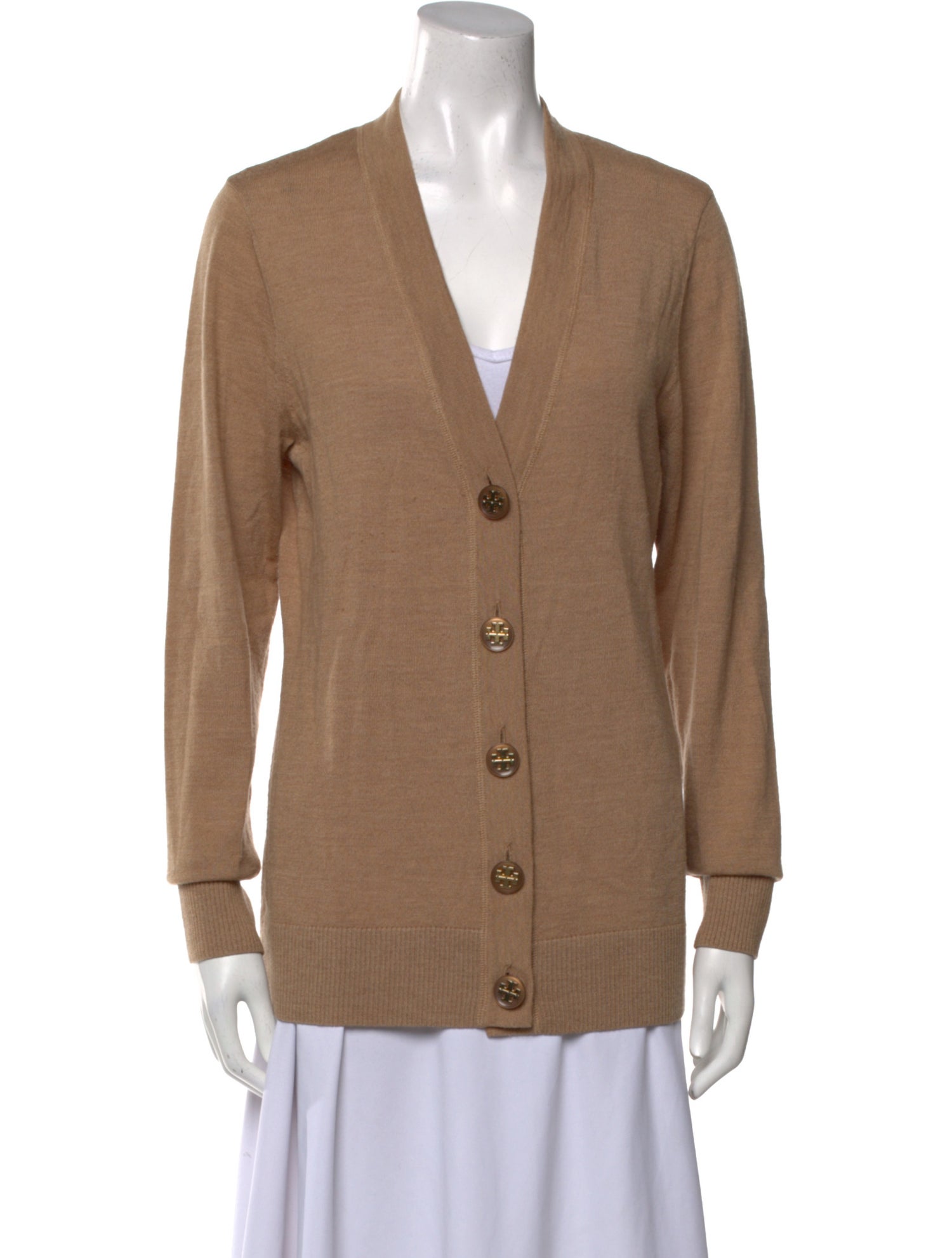 Tory Burch Merino Wool V-Neck Sweater
