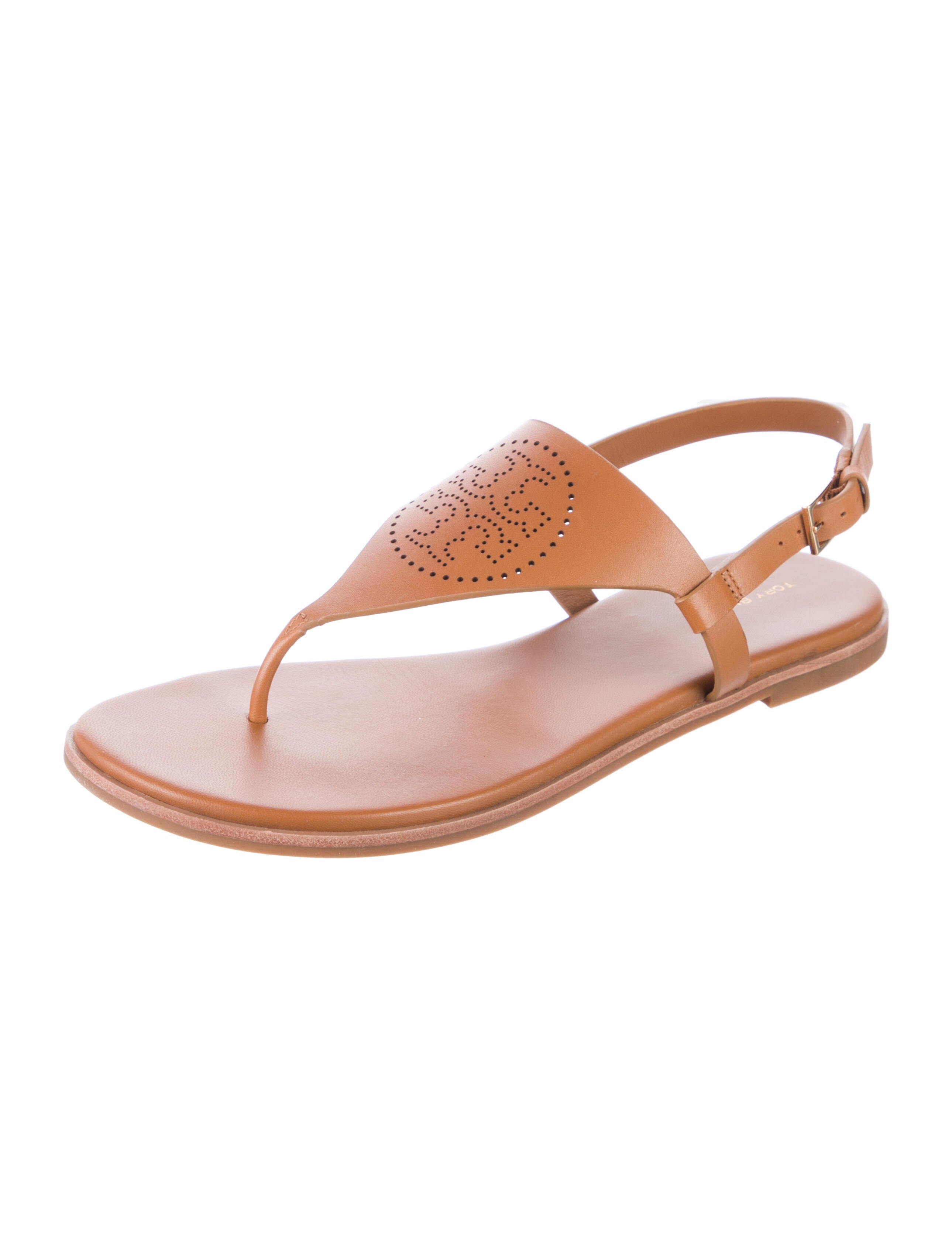 Tory Burch Leather Slingback Sandals