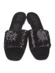 Tory Burch Leather Sequin Embellishments Slides