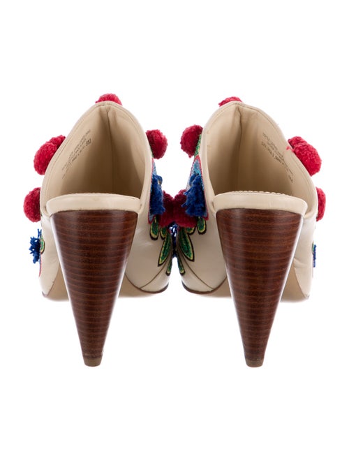 Tory Burch Leather Patterned Mules