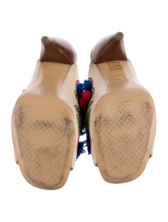 Tory Burch Leather Patterned Mules