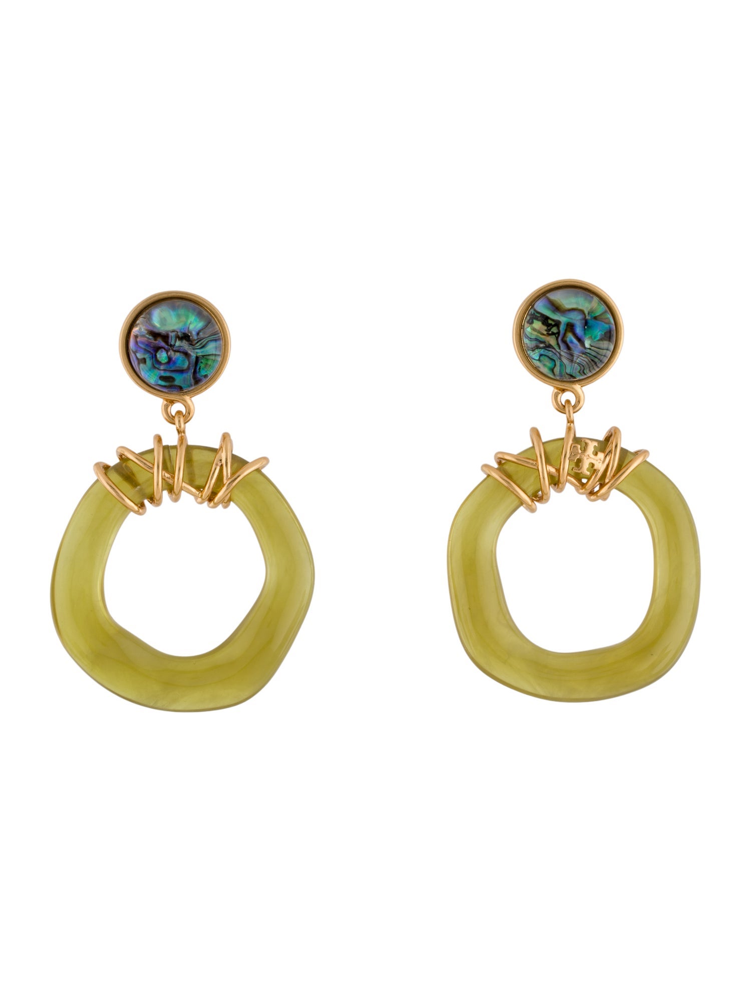 Tory Burch Roxanne Wrapped Dor-Knocker Clip-On Earrings