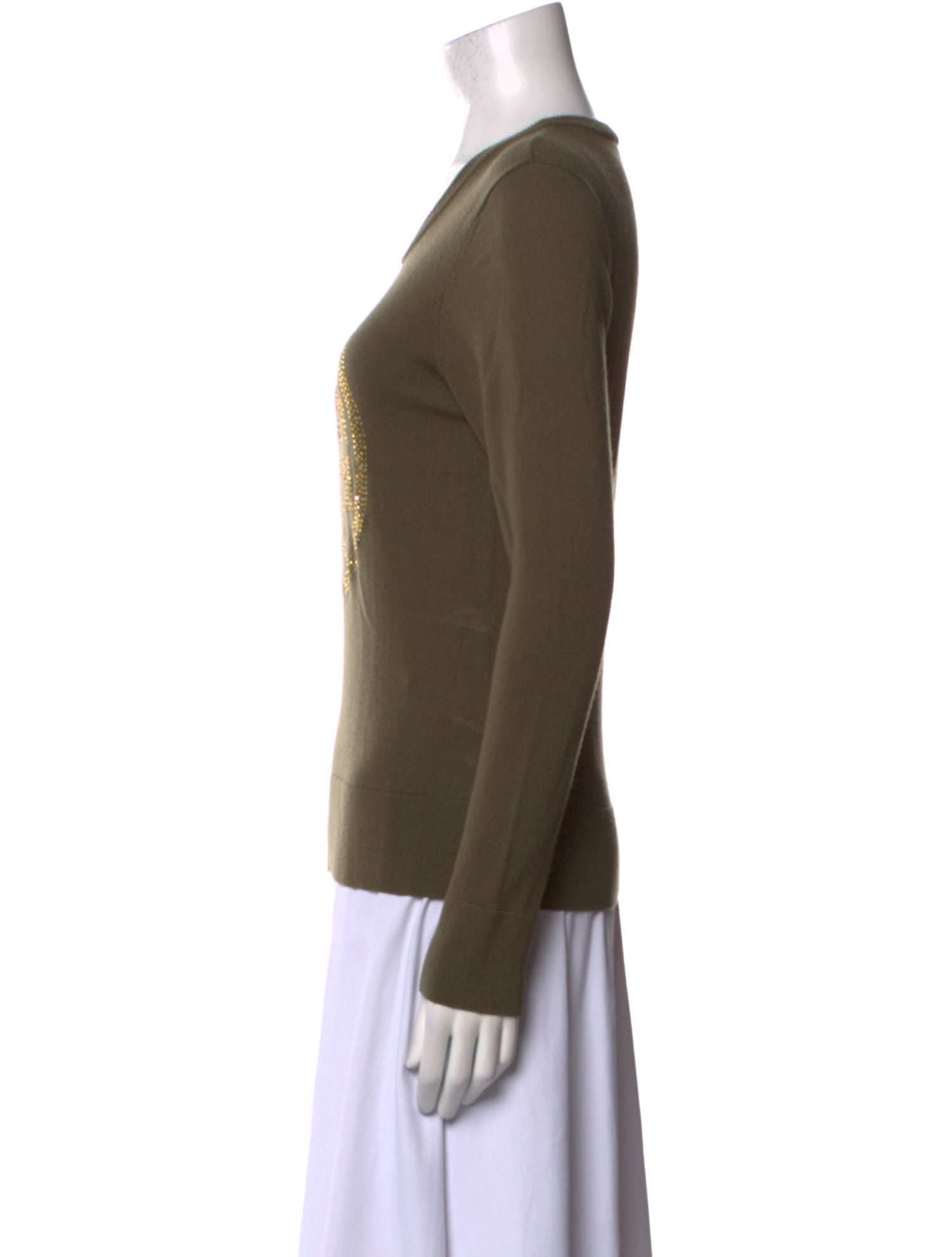 Tory Burch Wool Graphic Print Top