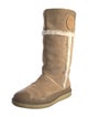 Tory Burch Suede Fur Trim Boots