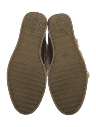 Tory Burch Suede Fur Trim Boots