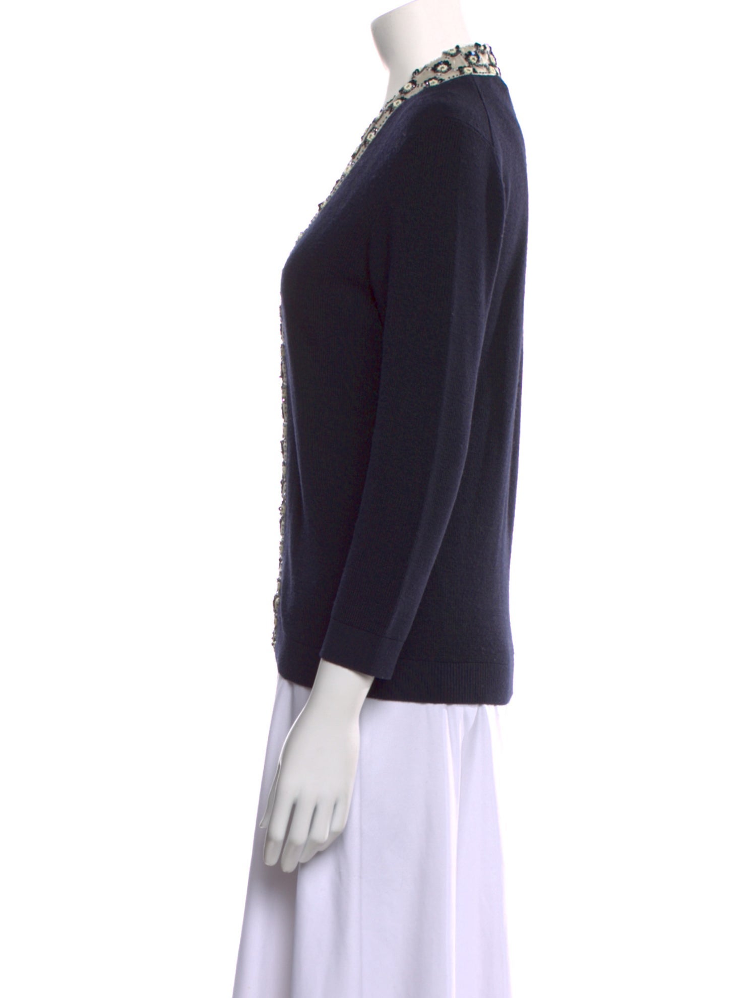 Tory Burch Merino Wool Printed Sweater