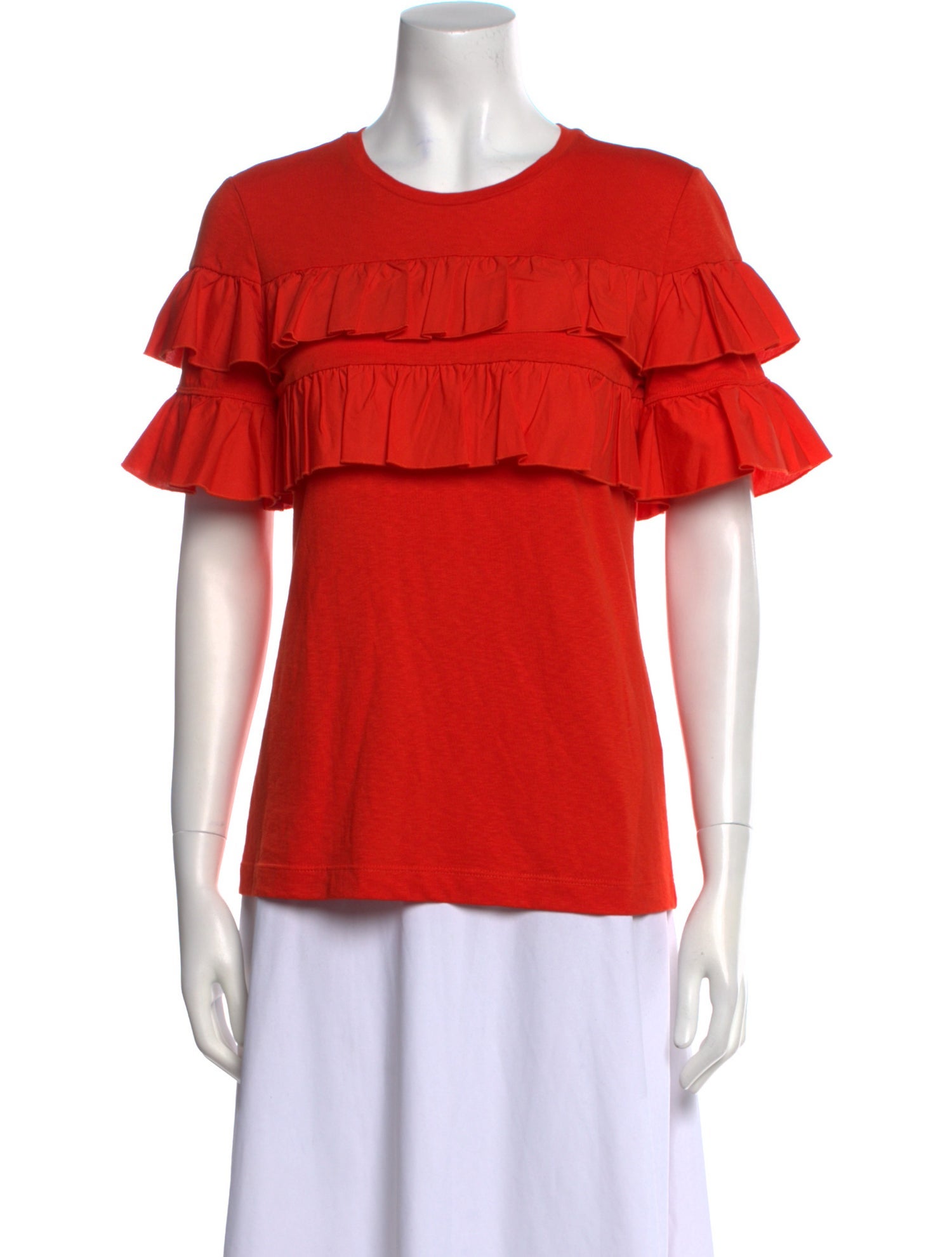 Tory Burch Crew Neck Short Sleeve Blouse