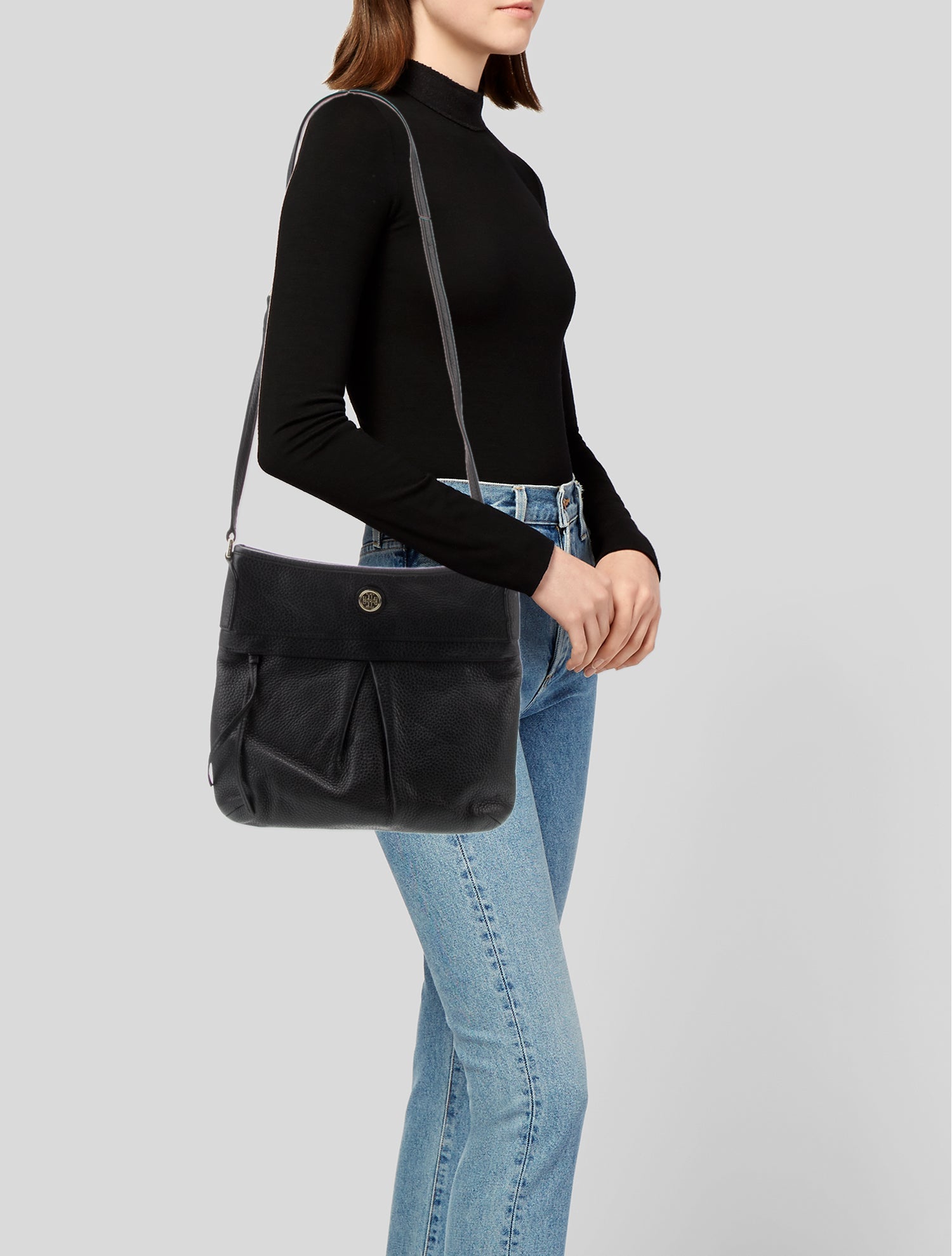 Tory Burch Leather Messenger Bag