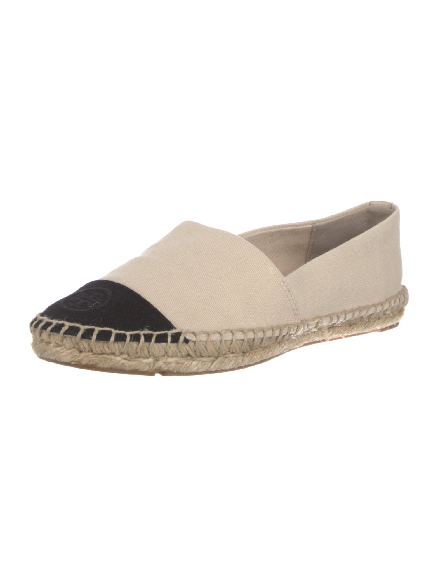 Tory Burch Canvas Colorblock Pattern Espadrilles