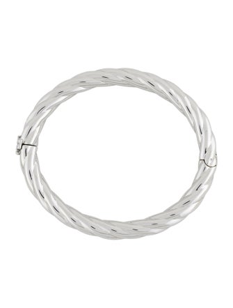 Tory Burch Twisted Hinge Bangle Bracelet