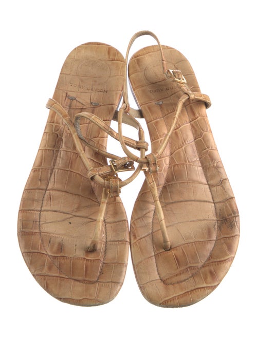 Tory Burch Leather T-Strap Sandals