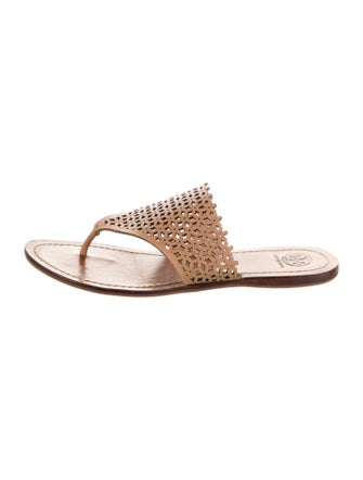 Tory Burch Leather Slides