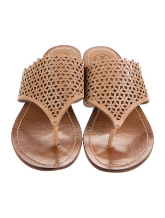 Tory Burch Leather Slides