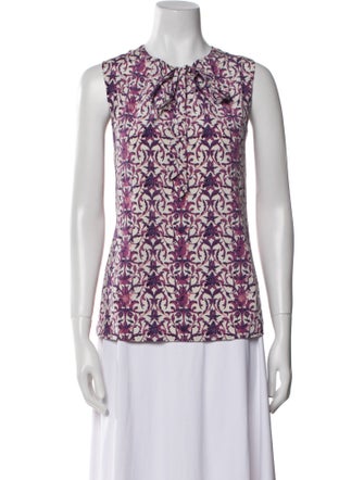 Tory Burch Silk Printed Top