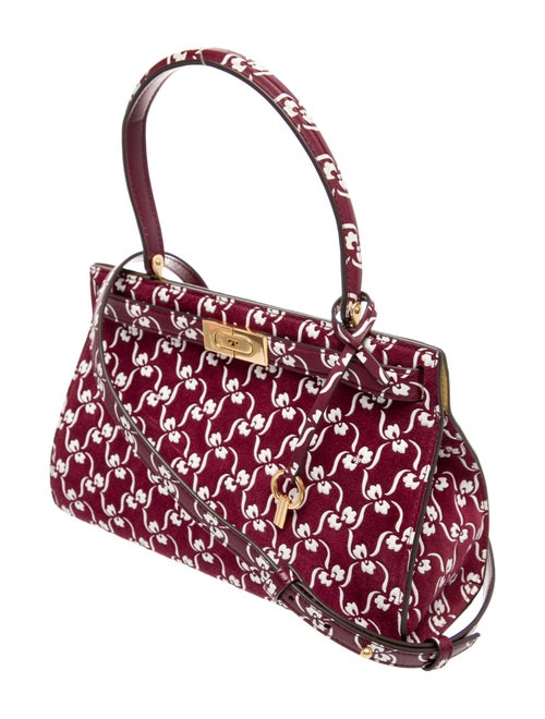 Tory Burch Suede Top Handle Bag