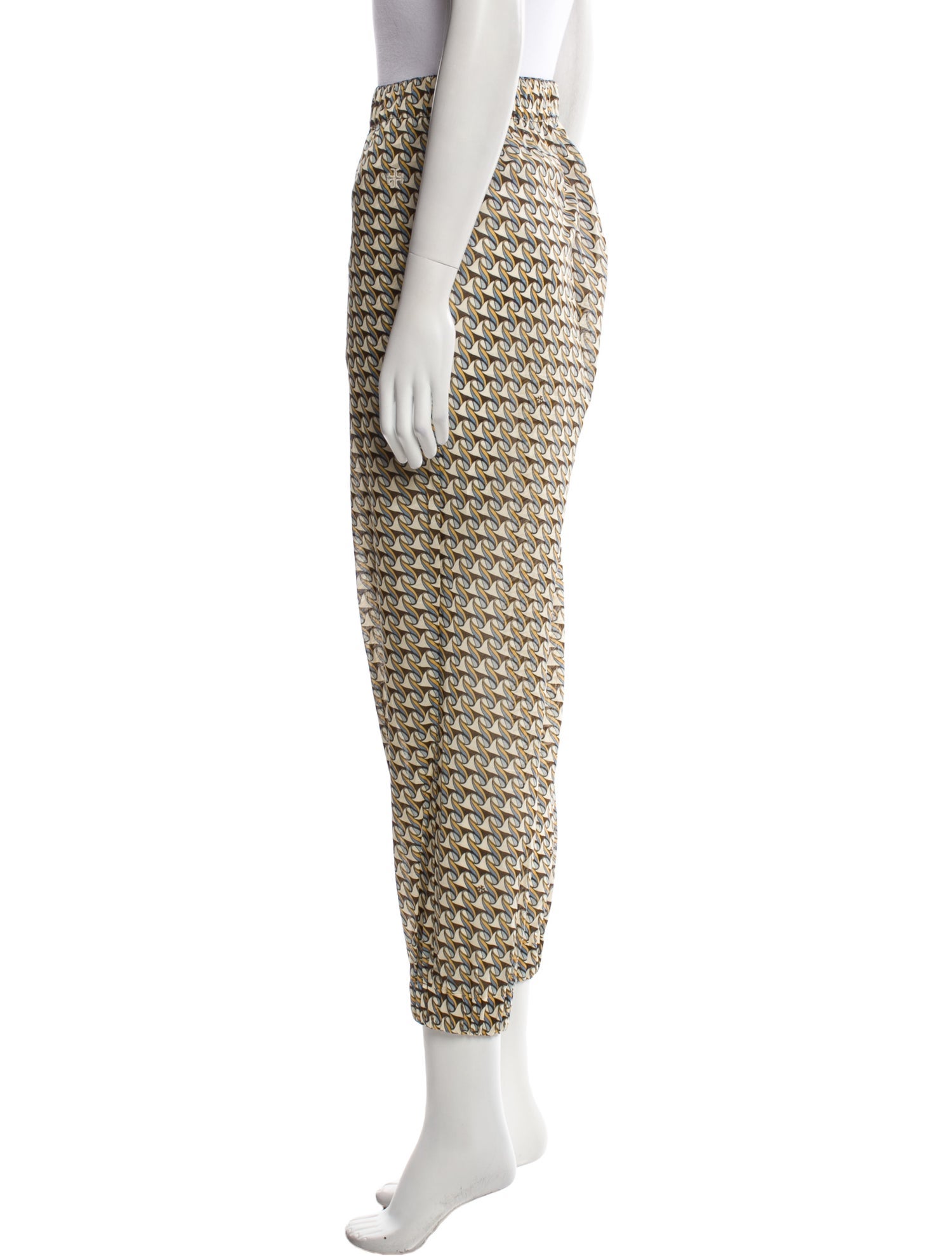 Tory Burch Printed Skinny Leg Pants