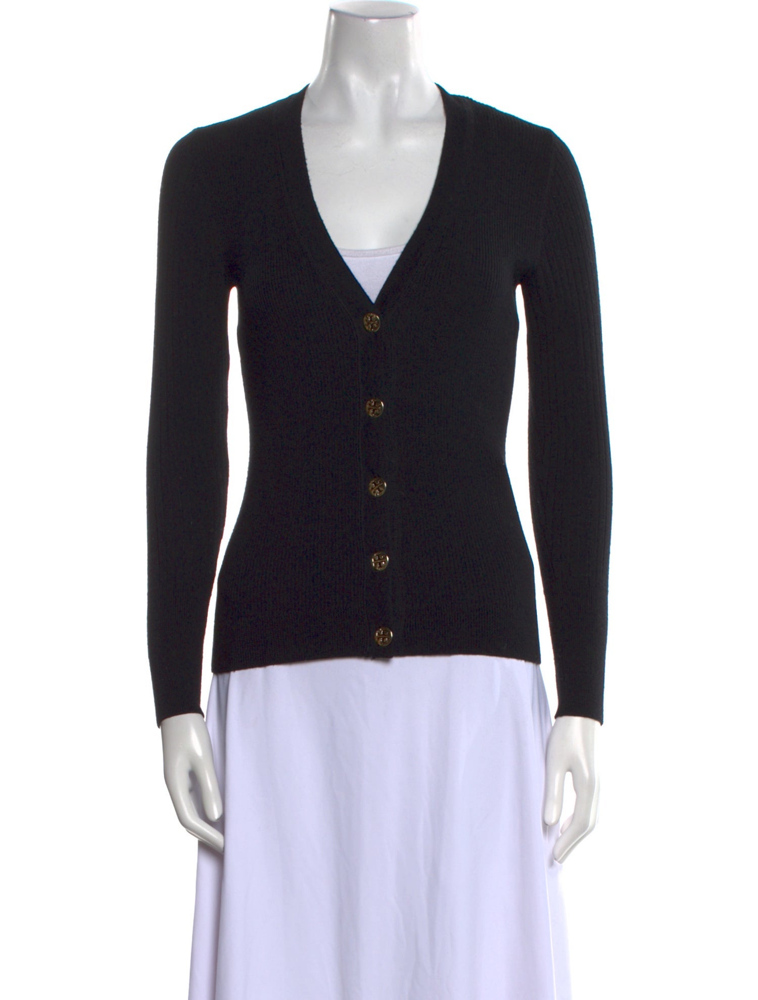 Tory Burch Merino Wool V-Neck Sweater