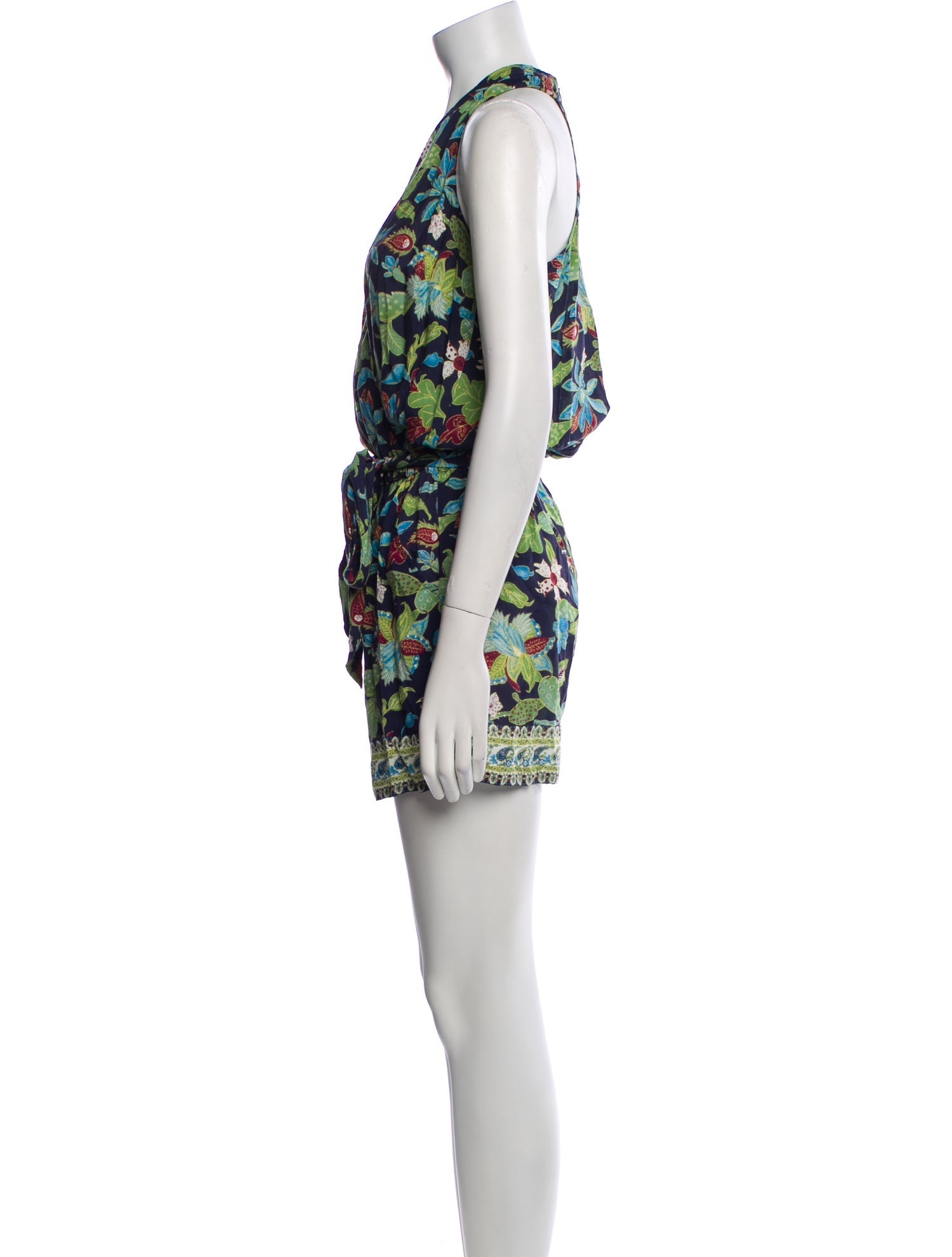 Tory Burch Printed V-Neck Romper