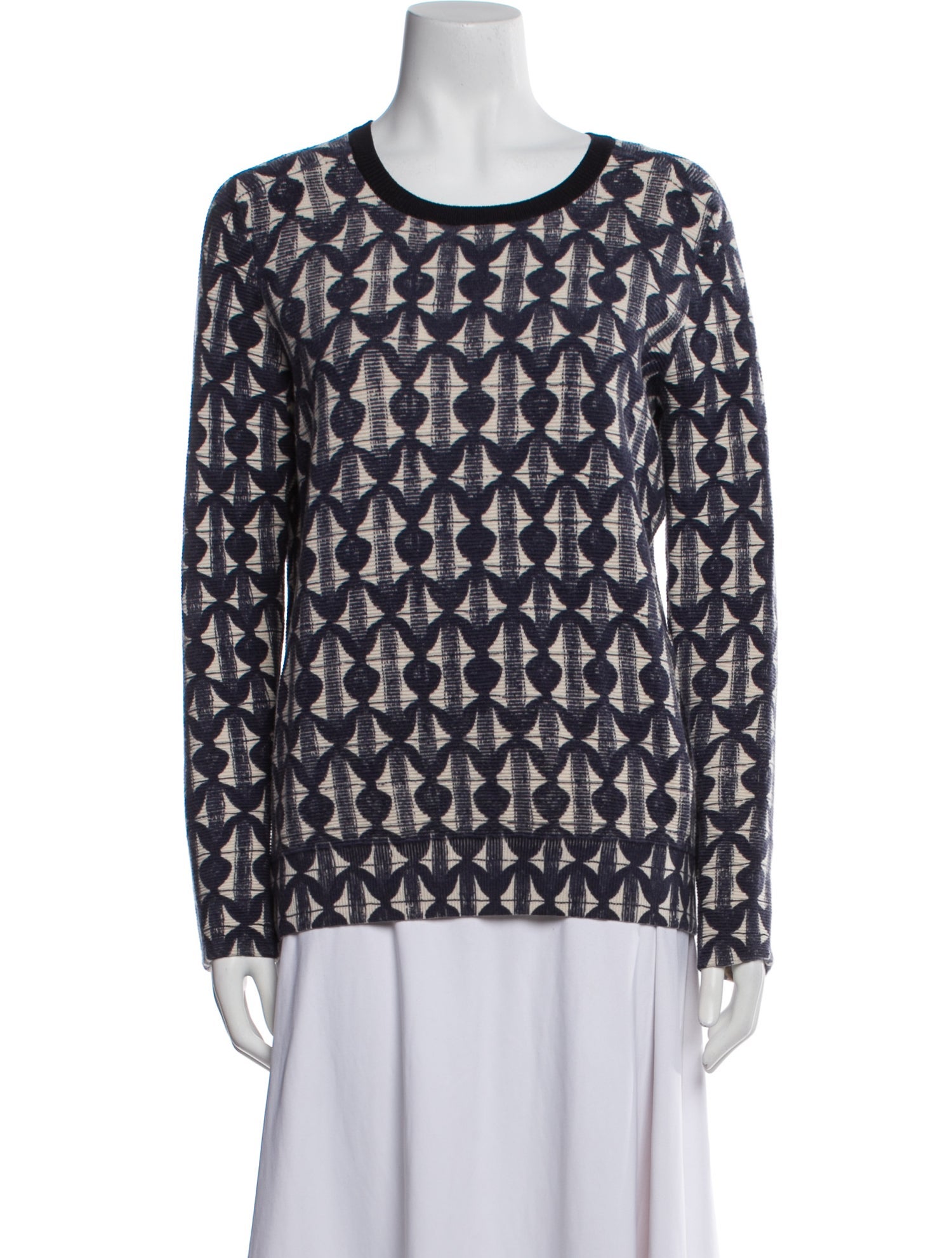 Tory Burch Merino Wool Printed Sweatshirt