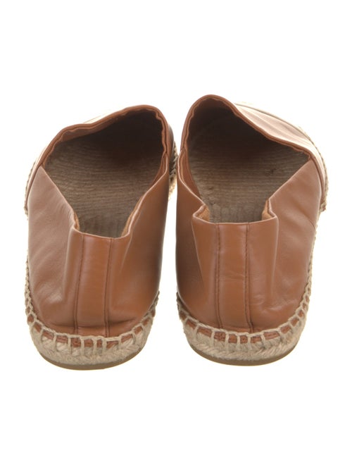 Tory Burch Leather Embroidered Accent Espadrilles