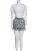 Tory Burch Linen Floral Print Short Set