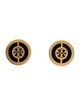 Tory Burch Enamel Logo Stud Earrings