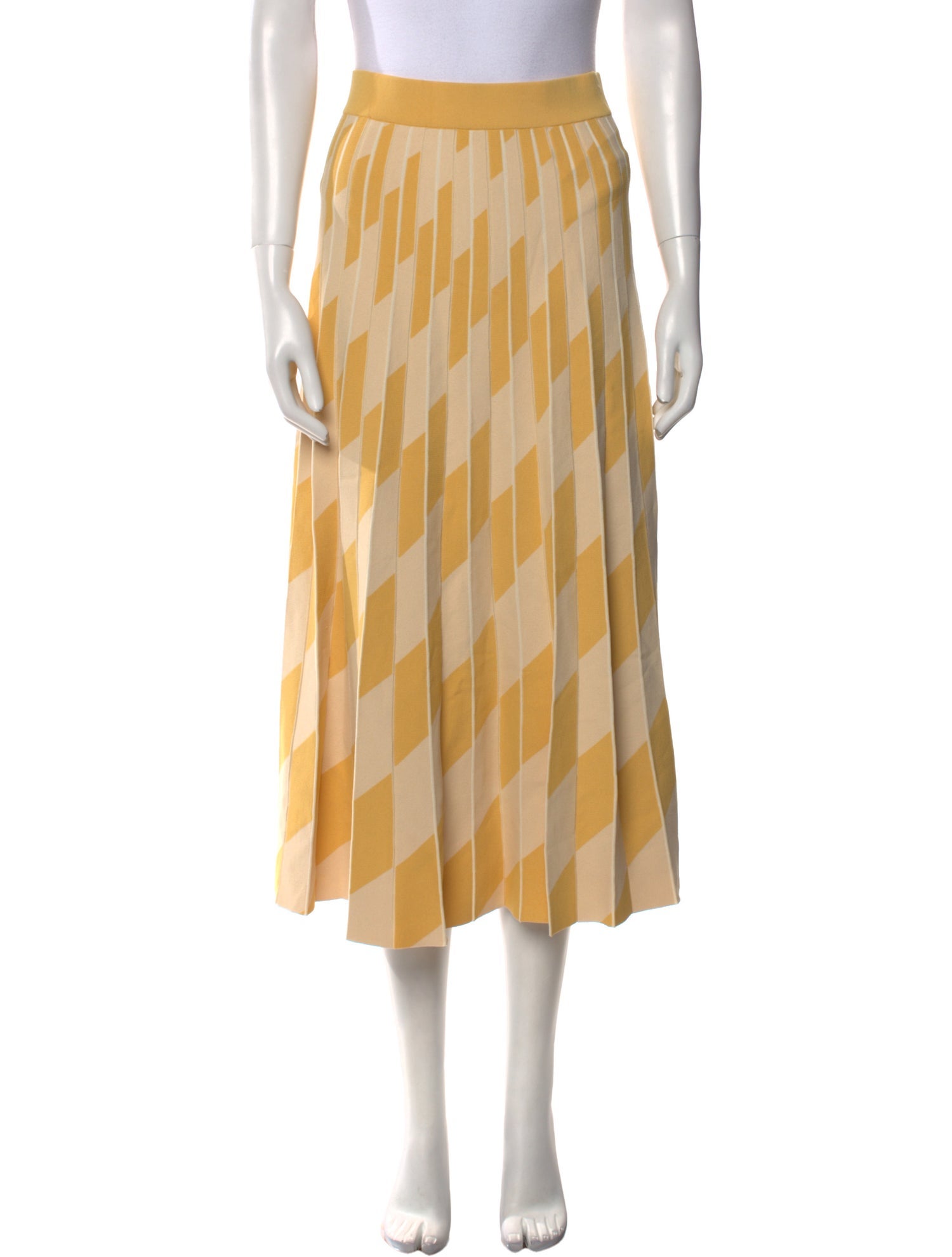 Tory Burch Striped Midi Length Skirt