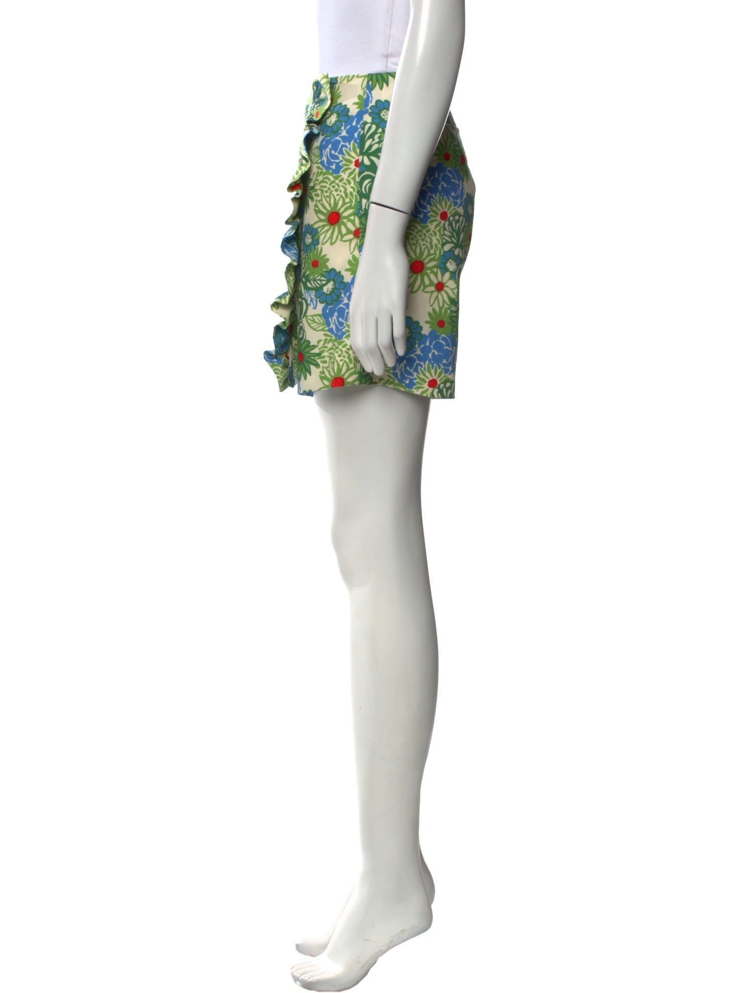 Tory Burch Floral Print Mini Shorts