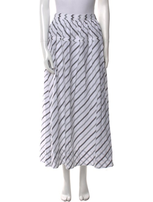 Tory Burch Striped Midi Length Skirt