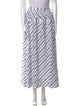 Tory Burch Striped Midi Length Skirt