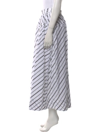 Tory Burch Striped Midi Length Skirt