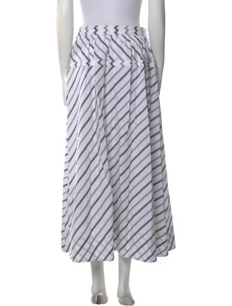 Tory Burch Striped Midi Length Skirt