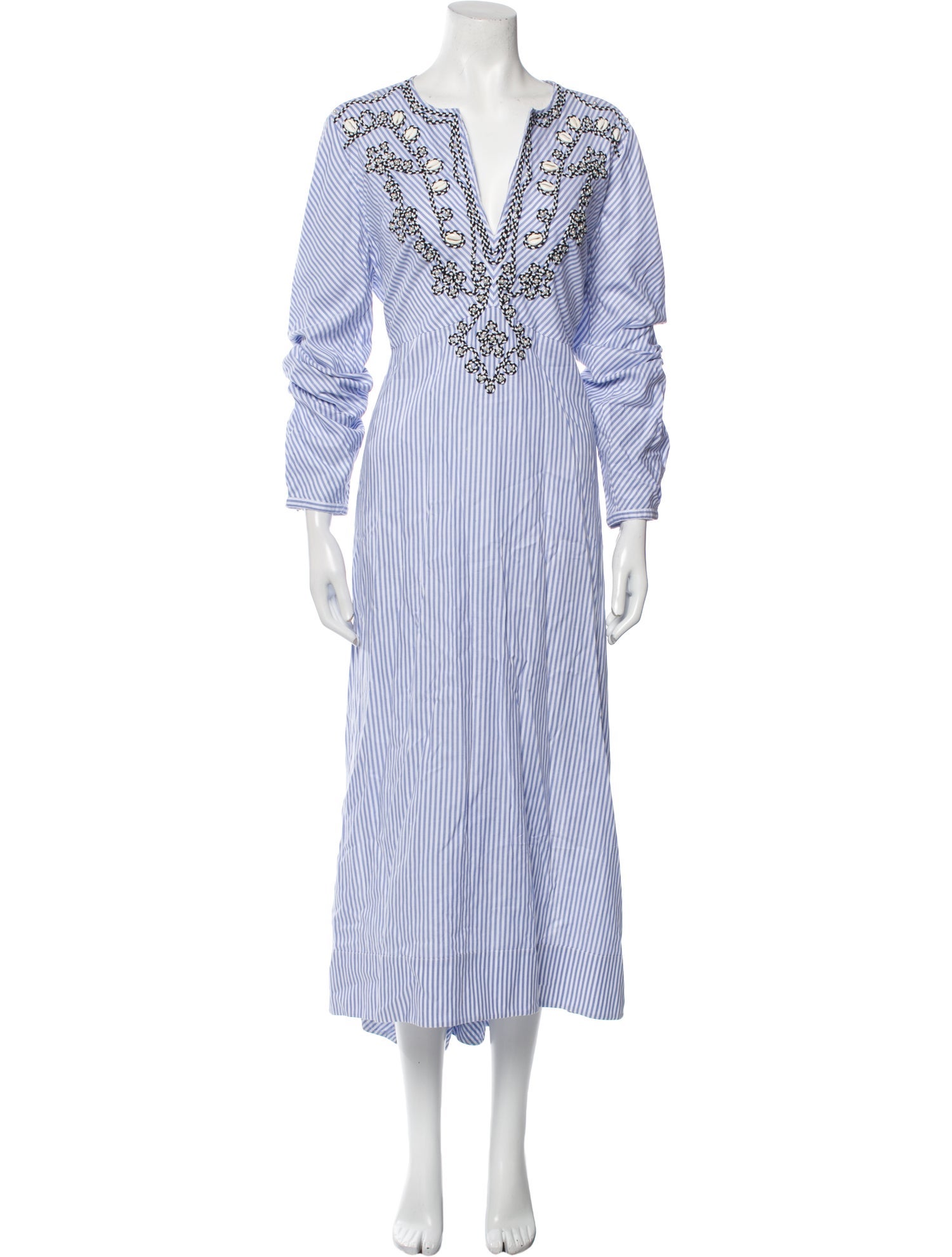 Tory Burch Striped Long Dress