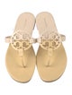 Tory Burch Leather Cutout Accent Slides