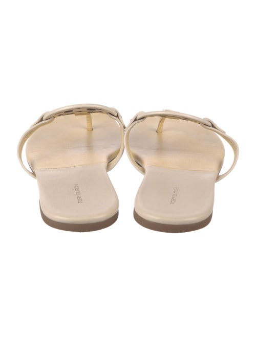 Tory Burch Leather Cutout Accent Slides