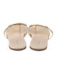 Tory Burch Leather Cutout Accent Slides