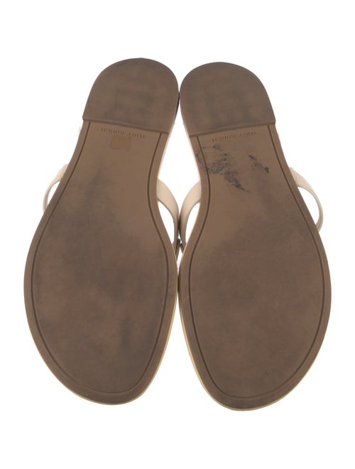 Tory Burch Leather Cutout Accent Slides