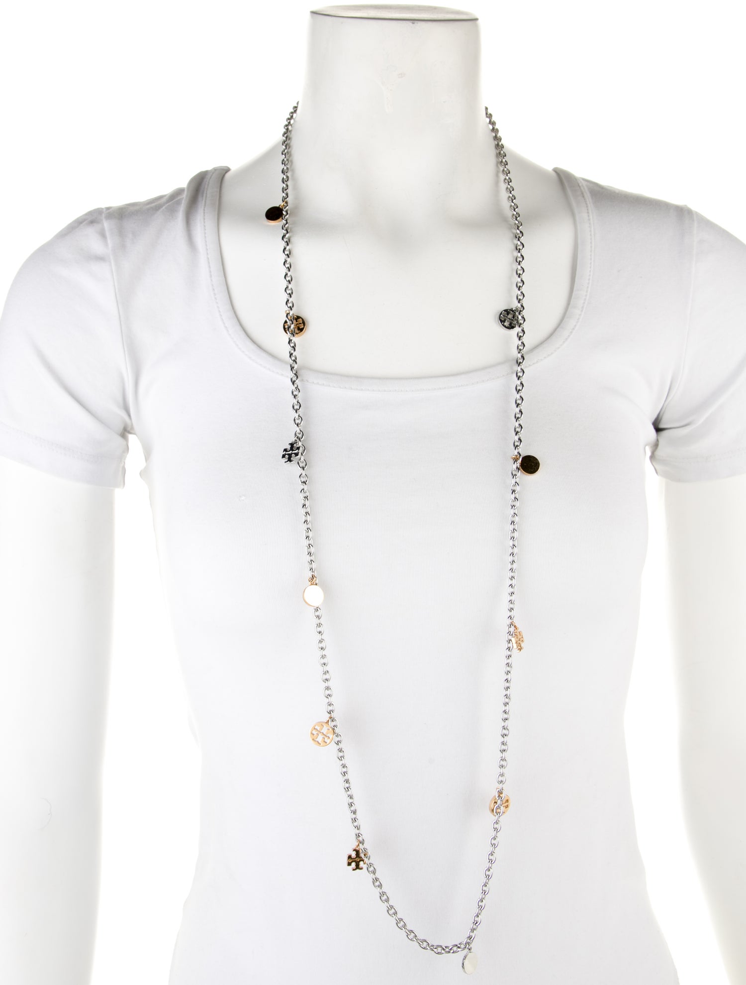 Tory Burch Logo Station Necklace