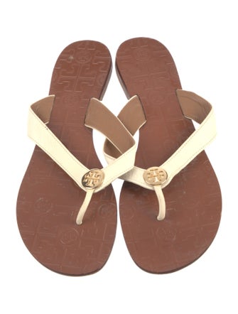 Tory Burch Leather Flip Flops