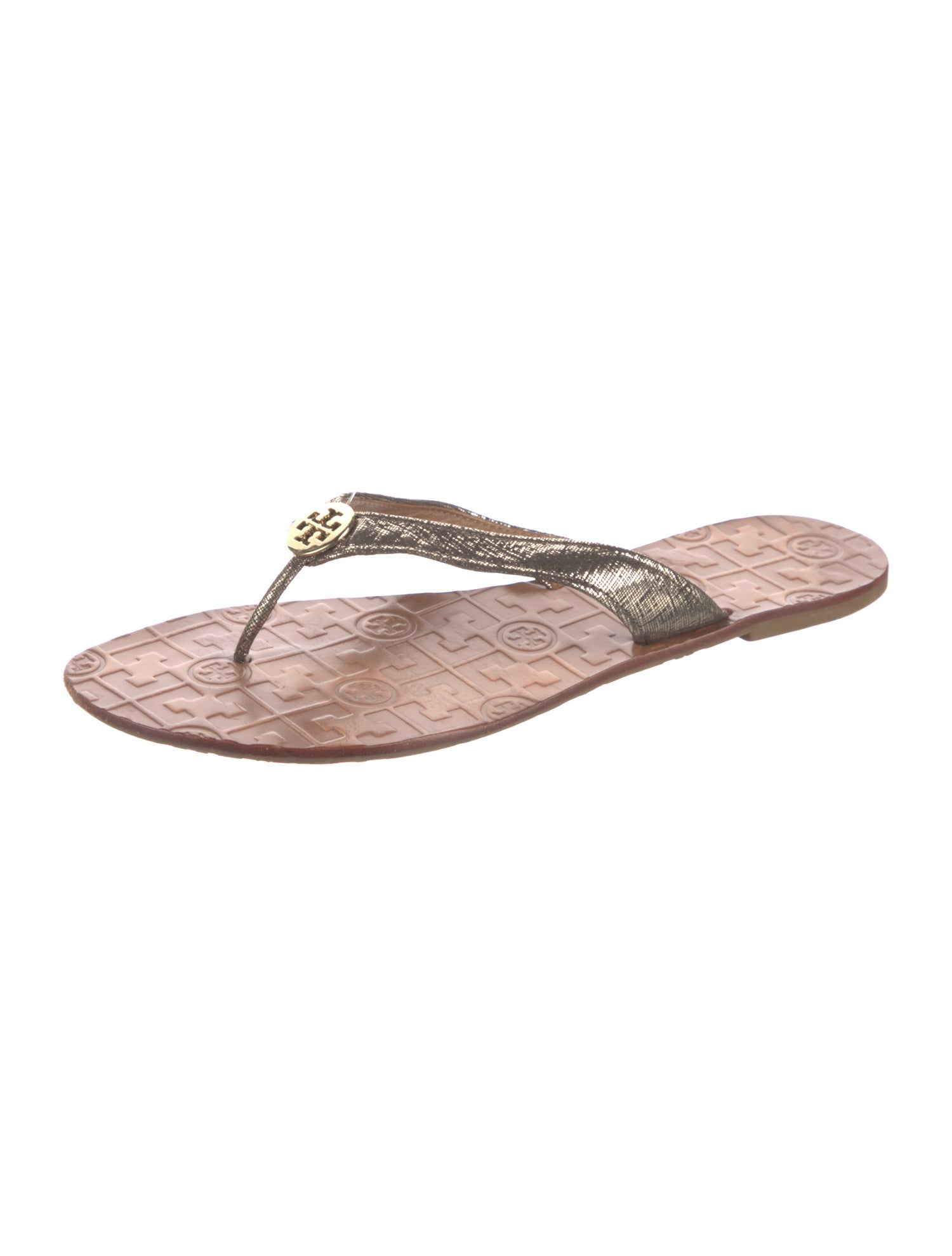 Tory Burch Leather Flip Flops
