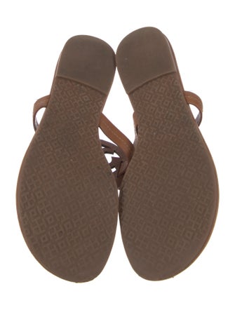 Tory Burch Leather Flip Flops
