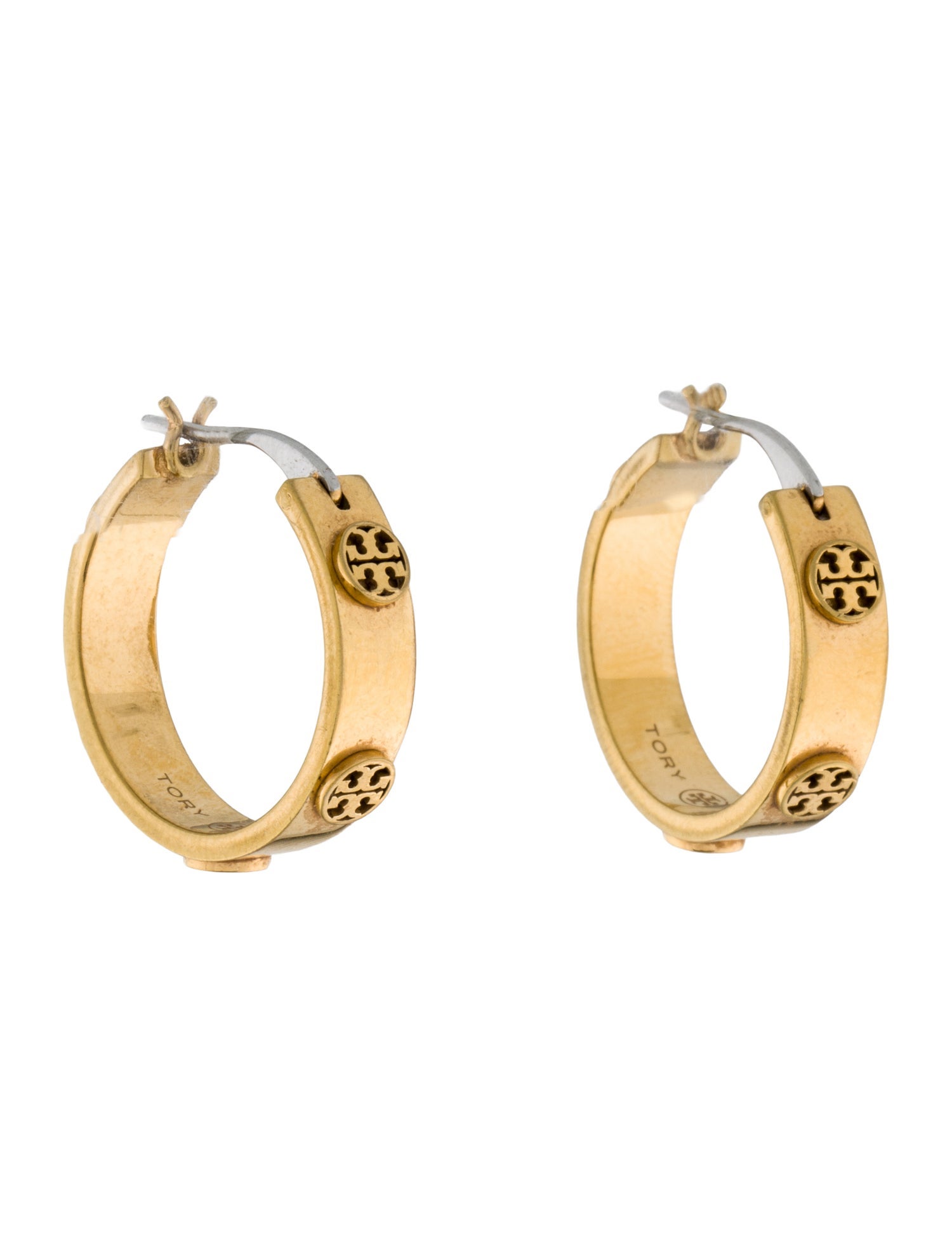 Tory Burch Small Miller Hoop Earrings