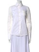 Tory Burch Long Sleeve Button-Up Top