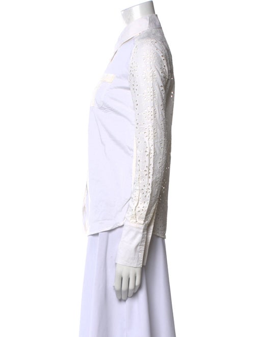 Tory Burch Long Sleeve Button-Up Top
