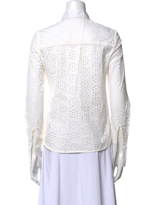 Tory Burch Long Sleeve Button-Up Top